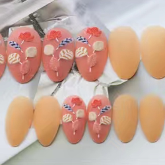 3D Peachy - Nail Junkie - full artificial nail set - Picture 2 of 2